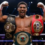 Anthony Joshua heavyweight boxing champion during his professional boxing career