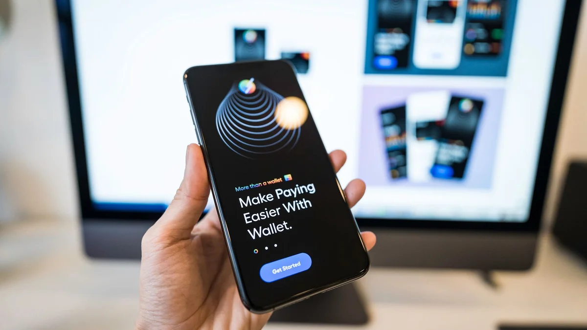 Mobile banking on a phone, used to run a UK business bank account