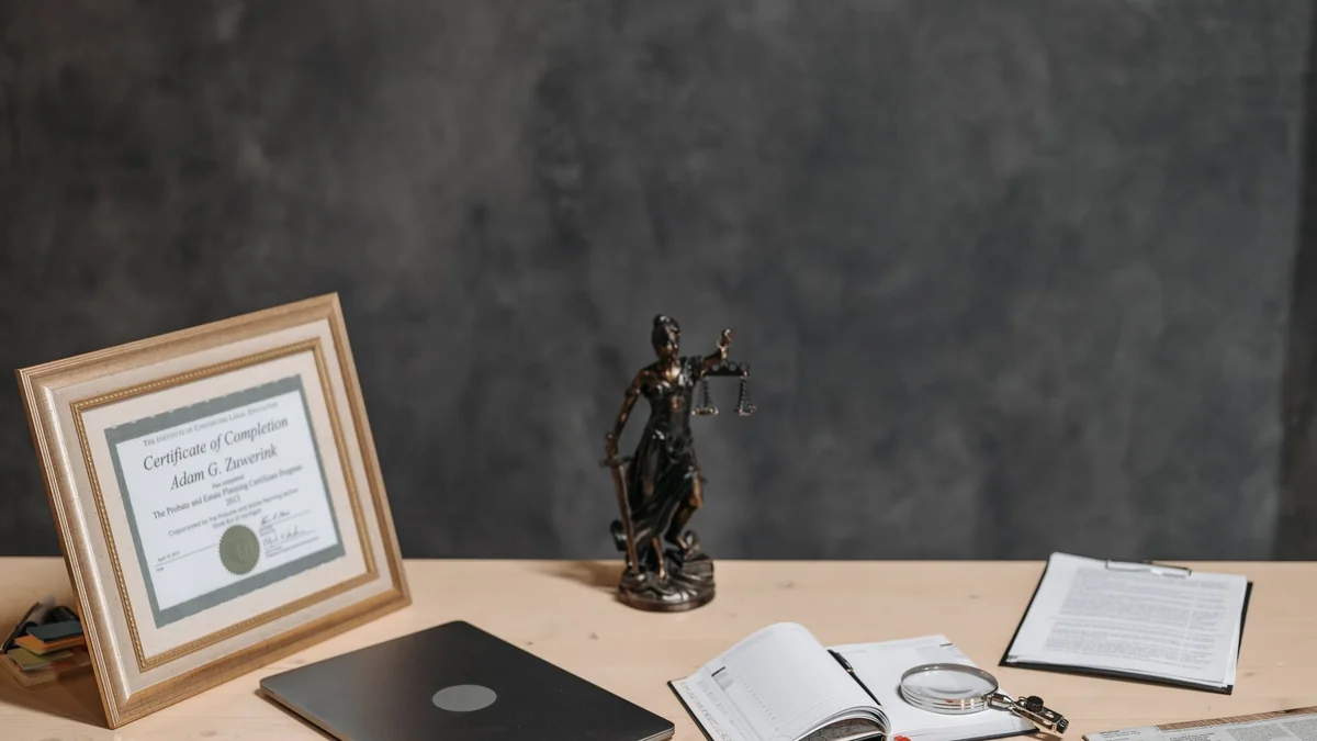 Legal documents in an office, where contract terms are agreed