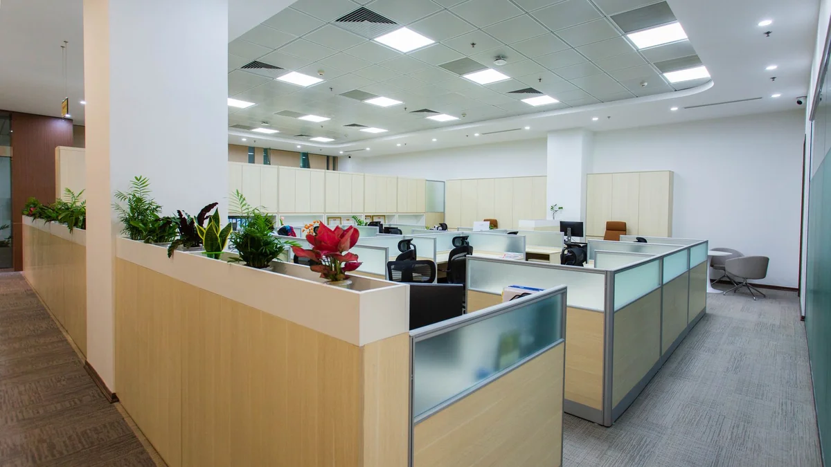 An empty commercial unit of the kind let on a commercial lease