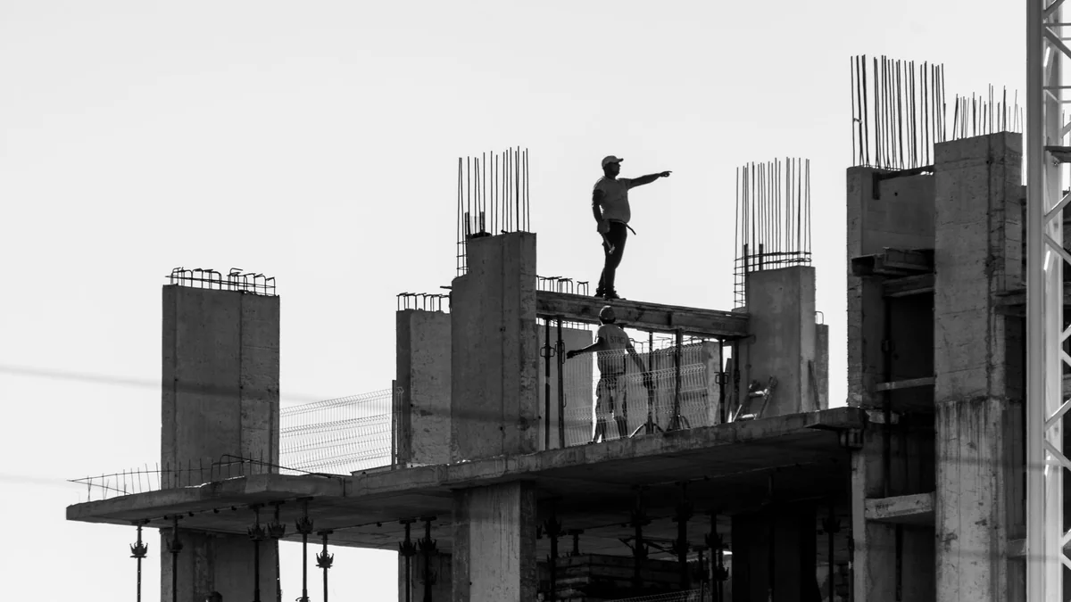 A contractor on site, where employment status rules often apply