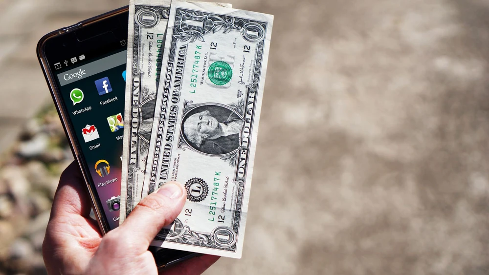 Banking on a phone, where most sole traders already keep their records