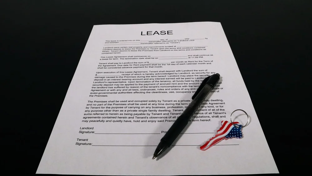 Car keys on finance paperwork ready to be signed