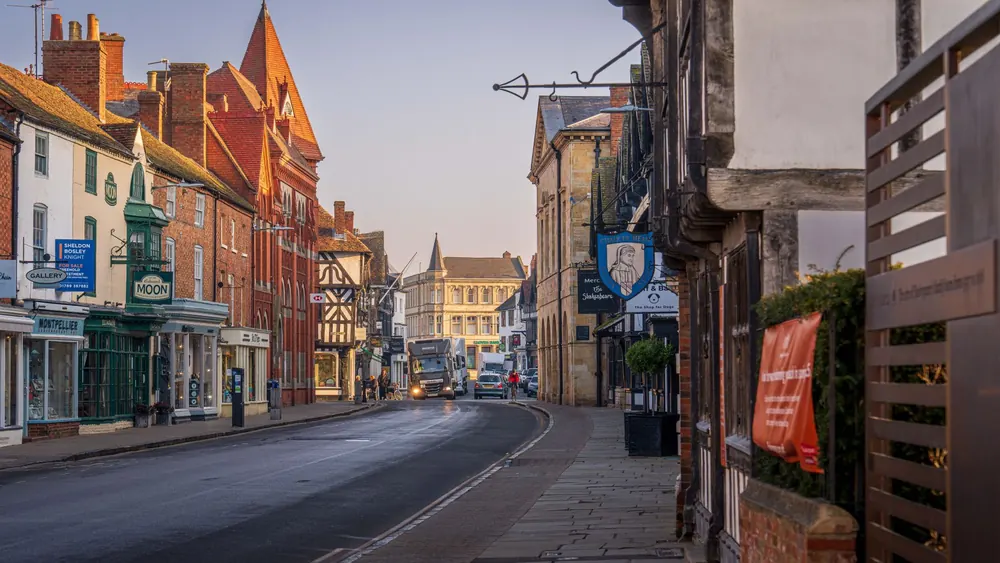 A northern high street, where commercial space costs far less than London