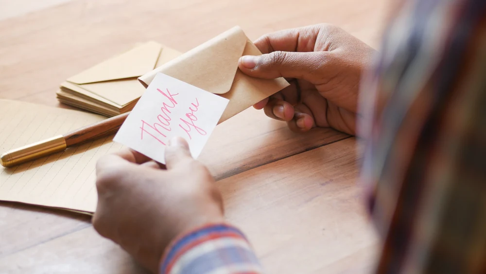 Thanking people who refer work